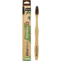 Elina dent | Bambus Zahnbürste mit Aktivkohleborsten | medium | vegan / nachhaltig / natur / biologisch abbaubar von Rannenberg & Friends