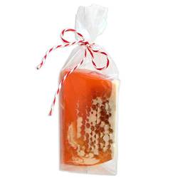handgemachte Honigseife/Honey Soap 100g - Seife mit echter Bienenwabe in Geschenkverpackung von Rannenberg & Friends