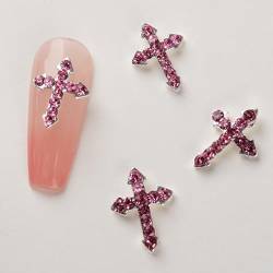 10 Stücke Retro Kreuz Nagel Charme Legierung Kreuz Punk Gothic Nail Art Liefert Für Acryl Nagel Punk Gothic Nagel Kunst Liefert von Ranuw