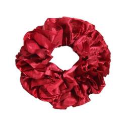 Blume Haar Scrunchies Frauen Haarbänder Scrunchy Haar Krawatten Einfarbig Haar Zubehör Für Haar Pferdeschwanz Blume Scrunchies von Ranuw