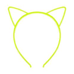 Fluoreszierendes Katzenohren-Stirnband für Damen, modisch, leuchtender Haarreif, Karneval, Party, Haarband für Damen, Cosplay, Katzenohren-Stirnband, beleuchtetes Katzenohr-Stirnband für Erwachsene, von Ranuw