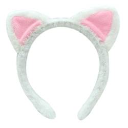 Plüsch-Katzen-Stirnbänder, pelzig, Cartoon-Tierohren, Haarreif, niedliches Haar-Accessoire, Party-Kostüm, Foto-Requisiten, Cartoon-Stirnband, Herren von Ranuw