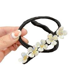 Praktische Lockenwickler Haarspangen Stilvoller Lockenwickler Für Damen Dutt Maker Vintage Stil Für Frauen Blumen DIY Haar Accessoires Eleganter Lockenwickler von Ranuw