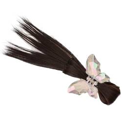 Ranuw Natürlich Aussehender Federball Kopfclip Einfach Zu Verwendende Schmetterlings Haarklammern Haarnadel Zubehör Für Modische Frauen Und Mädchen Hühnernest von Ranuw