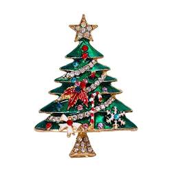 Ranuw Stilvolle Weihnachtsbaum Brosche Weihnachten Emaille Brosche Mode Frauen Hochzeitskleid Brosche Jewe Weihnachtsbaum Brosche Pins von Ranuw