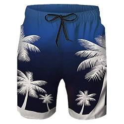 Raopuzi Badehose Herren Lang,Badeshorts Herren Herren Vintage Bermuda Shorts Herren Bunt Badehose Herren Männer Lang Badeshorts Schnelltrocknend Badehose Herren Hawaii Batik von Raopuzi