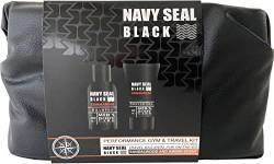 Navy Seal No. 9 - Bade- und Pflegeset Men' s Body Care (2-teilig) von Raphael Rosalee Cosmetics - Bade-Geschenkset für Herren mit Kulturtasche, Shampoo und Duschgel von Raphael Rosalee Cosmetics