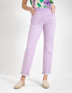 Raphaela by BRAX Damen Five-Pocket-Hose Style CARINA, Lila, Gr. 48K von Raphaela by BRAX