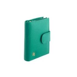 Rapport, Elegante Geldbörse aus hochwertigem Leder, praktisch für die Aufbewahrung, passt einfach in die Handtasche, grün, Münzbeutel von Rapport