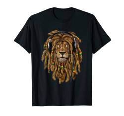 Lion of Judah, Judah Löwe, Löwe Dreadlocks, Rasta Lion Shirt T-Shirt von Rasta Live Up Apparel