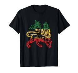 Rastafarian Reggae Judah Löwe Afrika Äthiopien T-Shirt von Rasta Reggae Roots