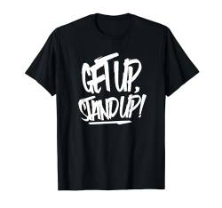 Get Up, Stand Up! Graffiti Tag Style Reggae T-Shirt von Rasta University