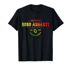 Rasta University Bobo Ashanti Vintage Classic Reggae T-Shirt von Rasta University