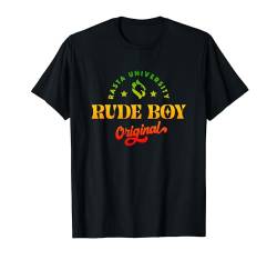 Rasta University Rude Boy Original Rasta Colors Reggae T-Shirt von Rasta University