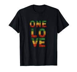 One Love T-Shirt Rasta Reggae Men Women Rastafari Kids gift T-Shirt von Rasta & Reggae Clothing