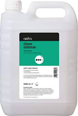 rath's clean intense - 5 Liter reibemittelhaltiger Handreiniger/Handwaschpaste für starke/grobe Verschmutzungen. Mit natürlichem Reibemittel aus Maiskolbenmehl von Rath's