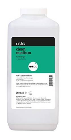 rath's clean medium - 2,5-Liter flüssiger Handreiniger für kraftvolles, hautschonendes Waschen. Ideal für "Vielwascher" durch hohe Rückfettung. von Rath's