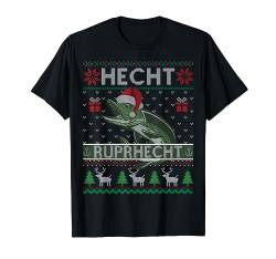 Hecht Ruprhecht I Lustiges Ruprecht Angler Raubfisch Ugly T-Shirt von Raubfischangler Weihnachtsgeschenke Ugly Outfit