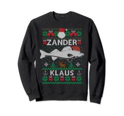 Zander Klaus I Lustiges Zanderangler Angler Angeln Raubfisch Sweatshirt von Raubfischangler Weihnachtsgeschenke Ugly Outfit