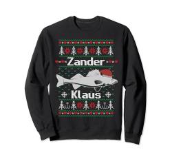Zander Klaus I Lustiges Zanderangler Angler Angeln Raubfisch Sweatshirt von Raubfischangler Weihnachtsgeschenke Ugly Outfit