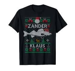 Zander Klaus I Lustiges Zanderangler Angler Angeln Raubfisch T-Shirt von Raubfischangler Weihnachtsgeschenke Ugly Outfit