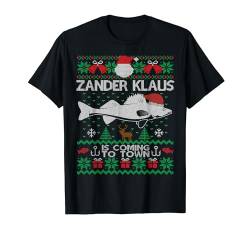 Zander Klaus I Lustiges Zanderangler Angler Angeln Raubfisch T-Shirt von Raubfischangler Weihnachtsgeschenke Ugly Outfit