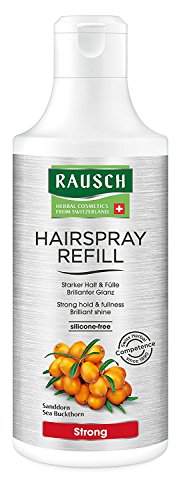 Rausch Hairspray Strong Non-Aerosol Nachfüllflasche (für dauerhaften, starken Halt und strahlenden Glanz - Vegan), 1er Pack (1 x 400 ml) von Rausch
