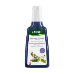 Rausch Salbei Silberglanz-Shampoo (wirkt nachhaltig dem Gelbstich entgegen für natürlichen Glanz, ohne Silikone und Parabene-Vegan), 1er Pack (1 x 200 ml) von Rausch