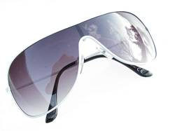 Alpland Sonnenbrille- Pilotenbrille Weiss mit Soft Bag ! von Ravs