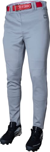 Rawlings Herren Baseballhose im Jogger-Stil Hose, Grau + integrierte Kompressions-Shorts, 31-35 von Rawlings