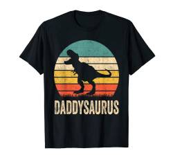 Daddysaurus Fathers Day T Rex Dinosaur Daddy Saurus Dad Men T-Shirt von Rawrsome Dinosaur Clothing