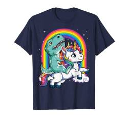 Dinosaurier-T-Shirt mit Einhorn-Motiv, für Kinder und Herren, Regenbogen-Geschenke T-Shirt von Rawrsome Dinosaur Clothing