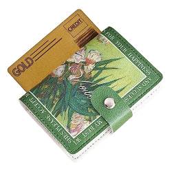 Raxove Kleine Karten-Blumen-Geldbörse, Anti-Entmagnetisierungs-Blumen-Kartenetui-Organizer, Vordertaschen-Geldbörsen, Pu-Leder-Mini-Geldbörsen, Kreditkarten-Organizer für Mitgliedskarten von Raxove