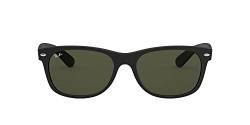 Ray-Ban Damen New Wayfarer Sonnenbrille, Black Rubber, 52 mm EU von Ray-Ban