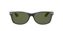 Ray-Ban Damen New Wayfarer Sonnenbrille, Mehrfarbig (Schwarz/Beige), 55 mm EU von Ray-Ban