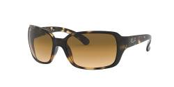 Ray-Ban Damen Rb4068 Sonnenbrille, Braun (Gestell: Braun (Shiny Havana), Gläserfarbe: Braun Verlauf 710/51), Large (Herstellergröße: 60) EU von Ray-Ban