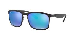 Ray-Ban Herren RB4264 Chromance Sonnenbrille, Schwarz (Matte Black/Blueflashpolar), 58 von Ray-Ban