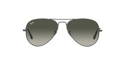 Ray-Ban Sonnenbrille RB3025 AVIATOR LARGE METAL 004/71 Unisex Farbe Gunmetal Grey Glasgröße 62 mm von Ray-Ban