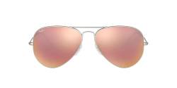 Ray-Ban Sonnenbrille RB3025 Aviator Sonnenbrille 58, Silber von Ray-Ban