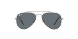 Ray-Ban Unisex 0rb3625 Sonnenbrille, Silber/Blau, 62 von Ray-Ban