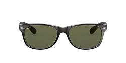 Ray Ban Unisex Sonnenbrille New Wayfarer, Gr. Large (Herstellergröße: 55), Schwarz (schwarz transparent 6052) von Ray-Ban