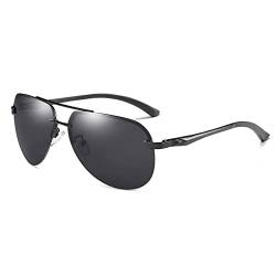 Rayruling Polarisierte Pilotenbrille Herren Damen, Klassisch | Hoch Hochglanz | Leichtmetall Rahmen, UV400 HD Pilotengläser, Fahren | Angeln | Golf | Outdoor Sports Fashion Sonnenbrillen von Rayruling