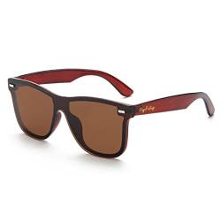 Rayruling Polarisierte Sonnenbrille Herren Damen, Ultraleichter Rahmen im Klassisch Vintage-Stil, UV400 HD Linse von Rayruling