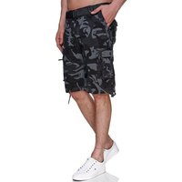 Rayshyne Cargoshorts RSH01 (Bermuda Sommer Camouflage Shorts mit Gürtel) Viele Taschen von Rayshyne
