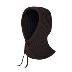 Rayson Damen Sturmhaube Strickmütze Winter Mütze Warme Kapuze Mütze Verstellbar Damen Herren Wintermützen für Draußen Balaclava(Kaffee) von Rayson