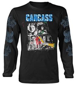 RAZAMATAZ Carcass 'Necroticism' Langarmshirt (Schwarz), schwarz, X-Groß von Razamataz