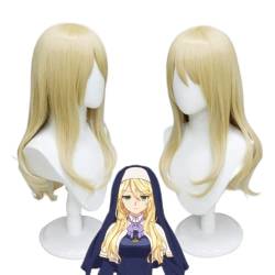 Anime Engagieren Kuss Sharon Holygrail Cosplay Perücke Blonde Lockige Haar Hitze Beständig Faser Haar Freies Perücke Kappe Halloween Mädchen Frauen von Rcrllya