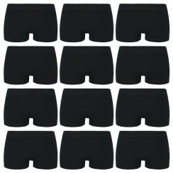 ReKoe 12er Pack Damen Hotpants Unterhose Pants Tanga Panty Unterwäsche Slip S M L XL, Größe:S-M = 36/38 von ReKoe