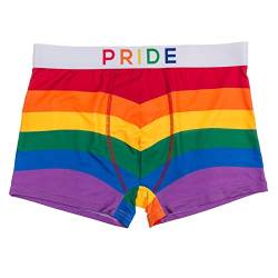 ReWu Boxershorts Unterhose Pride Regenbogen Bunt Herren Männer - Größe XL - Unterwäsche Boxer LGBTQ+ Vielfalt Toleranz Gay von ReWu