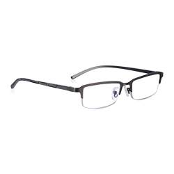 Read Optics Herren-Lesebrille 2.5, rechteckige Halbrahmenbrille, Blaulichtfilter mit Federscharnieren für Komfort und Passform von Read Optics